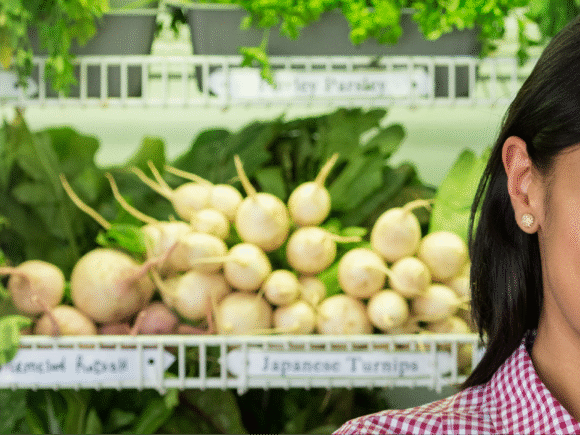 We grow products with the organic farming